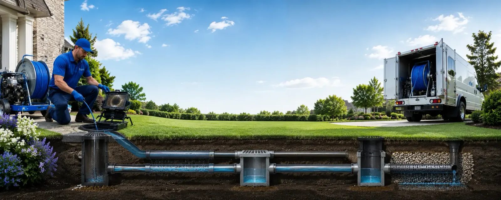 Outdoor drain cleaning information for Hooper, NE
